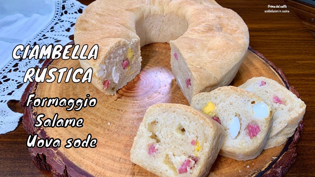 CIAMBELLA RUSTICA RIPIENA DI FORMAGGIO SALUMI E UOVA SODE