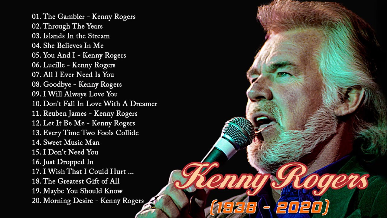 Best Country Songs of Kenny Rogers Playlist - Top 100 Classic Country Songs of All Times
