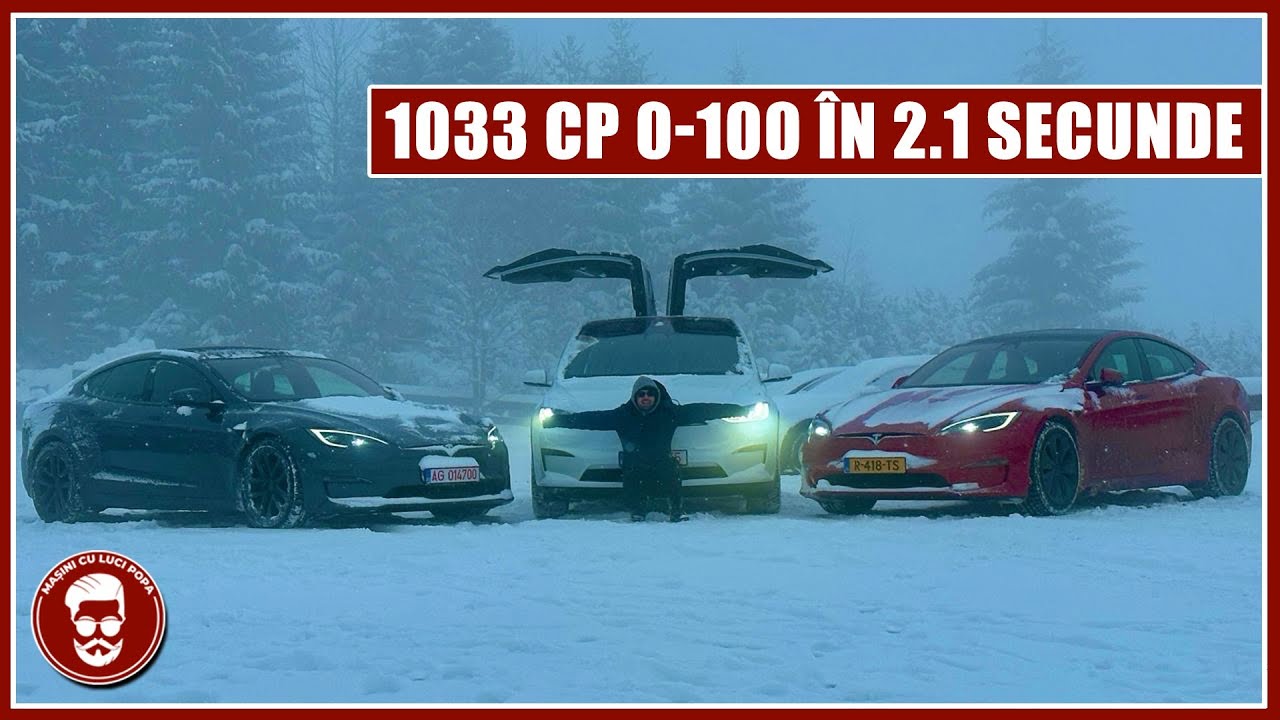 TESLA MODEL S PLAID & MODEL X PLAID au ajuns în România! Cele mai RAPIDE mașini din LUME!