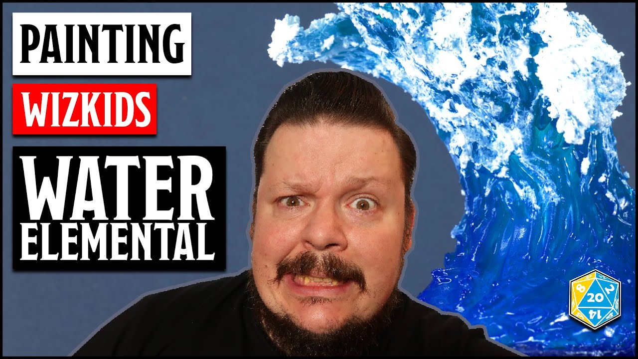 How to paint the Water Elemental | Nolzur's Marvelous Miniatures/Wizkids | Boxes of Shame