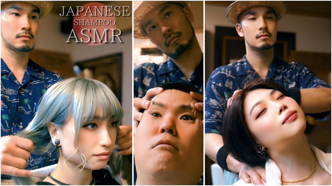 ASMR｜2‑часовой тающий массаж удовольствия｜Трое по очереди в мире лишь звука