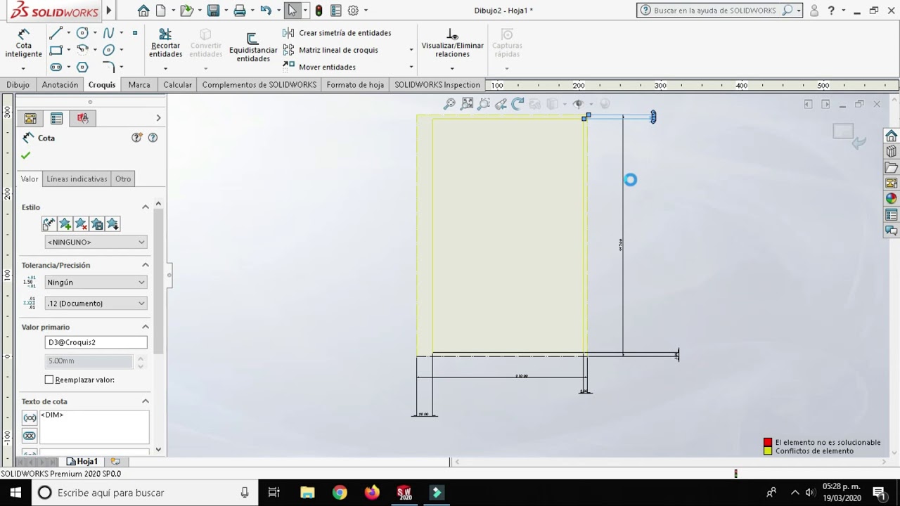 CREAR CAJETIN (CUADRO DE DATOS) SOLIDWORKS