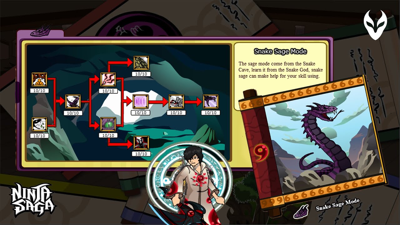 Ninja Saga - Snake Sage Mode Senjutsu skills (FULL REVIEW) 2026