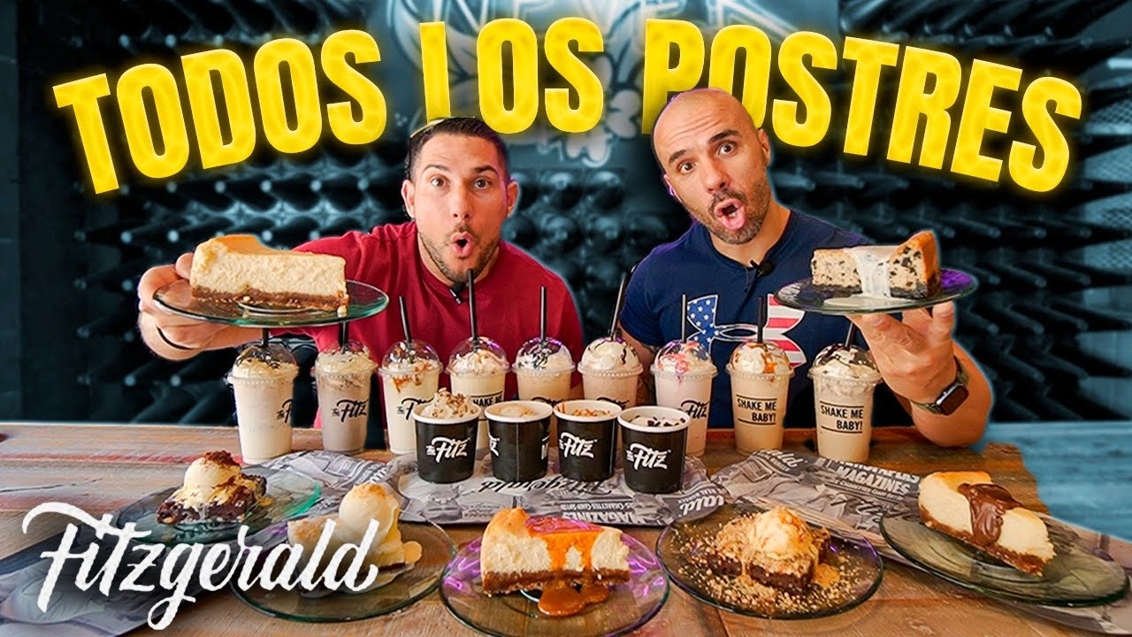 Probamos TODA LA CARTA DE POSTRES de THE FITZGERALD CO. con  @Cristian athlete * HAY SORPRESA FINAL*