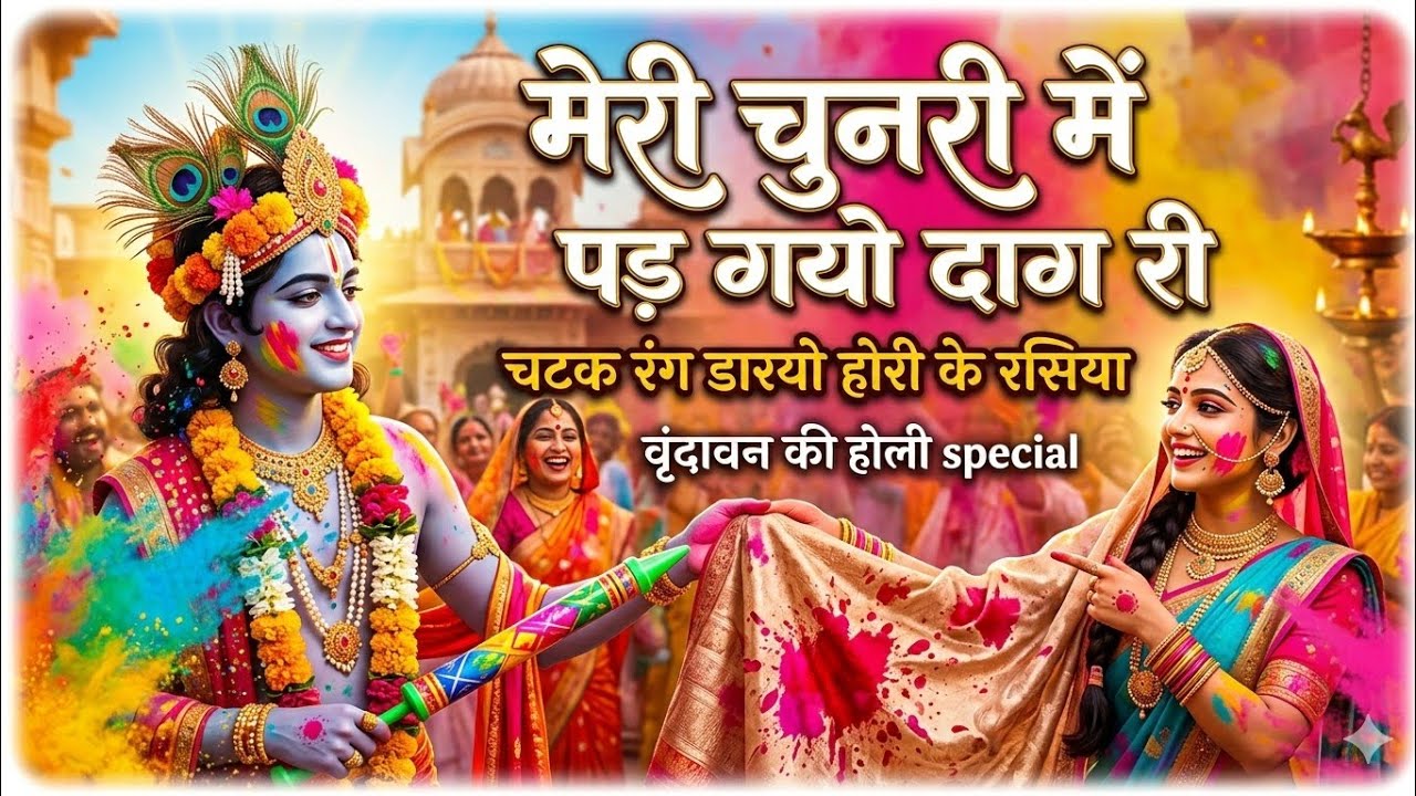 Meri chunri mein pad gyo dag ri#vrindavanrassiddhant#hori ras Madhuri gayan Chintan#hori rasiya