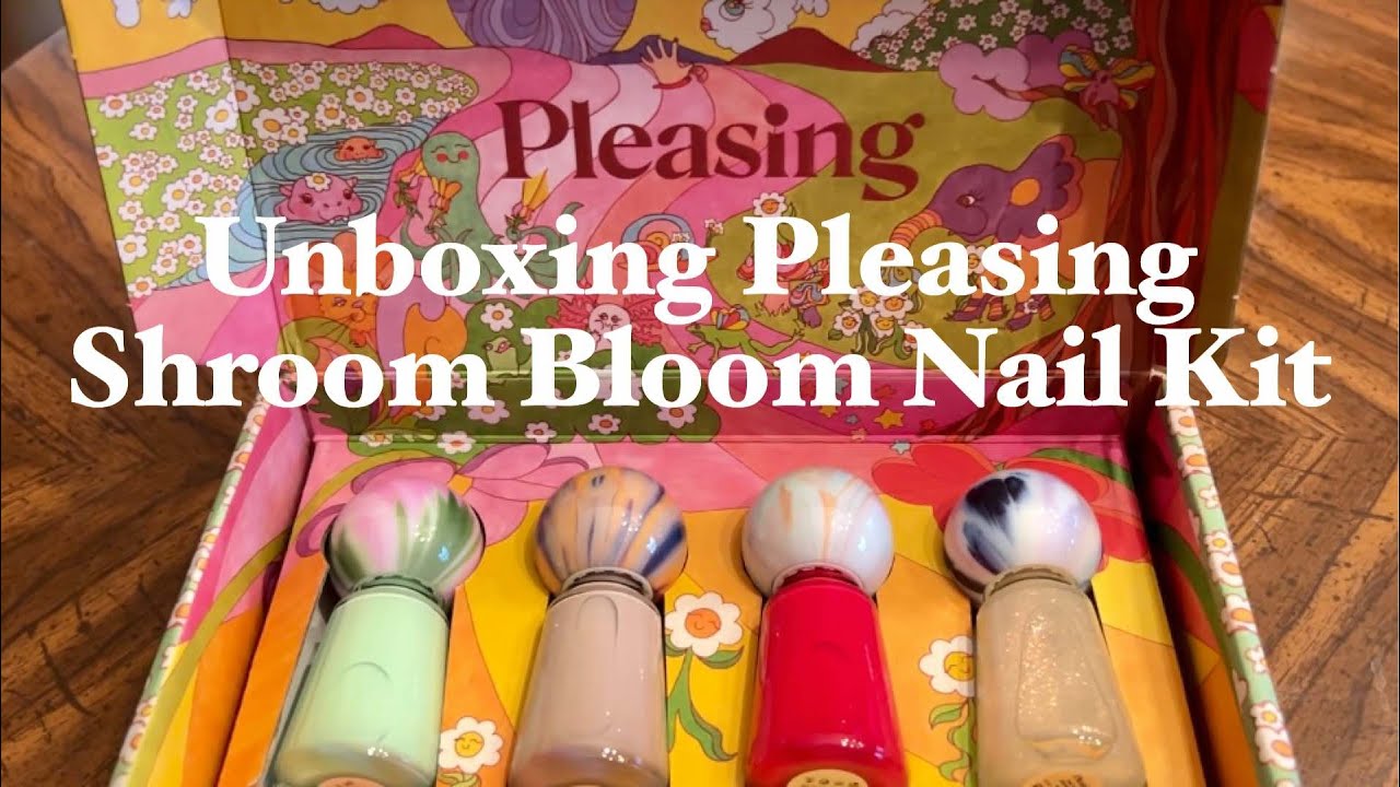 Pleasing Shroom Bloom Nail Polish Kit from Harry Styles - Unboxing Pleasing Nail Polish