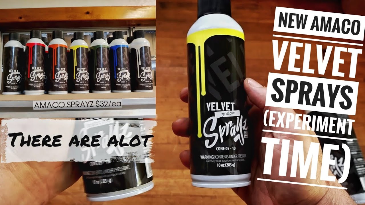 Testing the new AMACO Velvet sprays (Glaze review?)