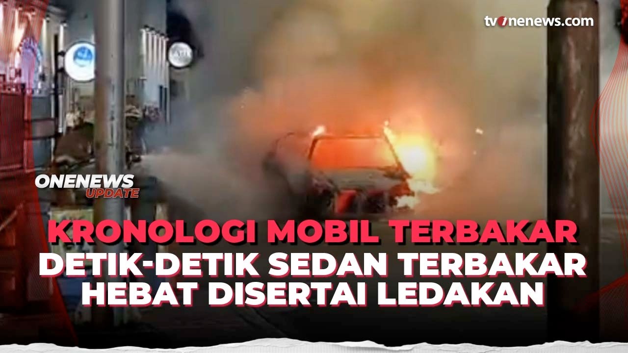 Korsleting Usai Dimodifikasi, Mobil Sedan Terbakar Hebat dan Meledak di Menteng | OneNews Update