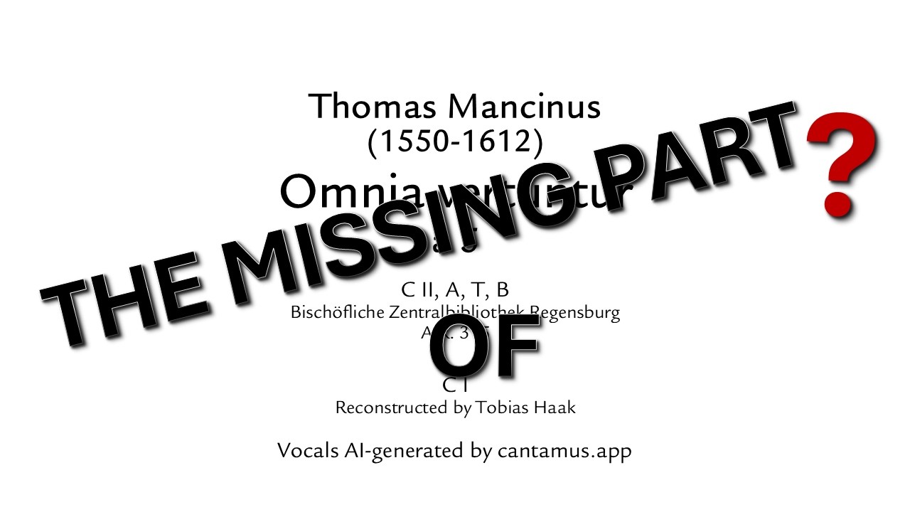 MANCINUS, Thomas - Omnia vertuntur à 5