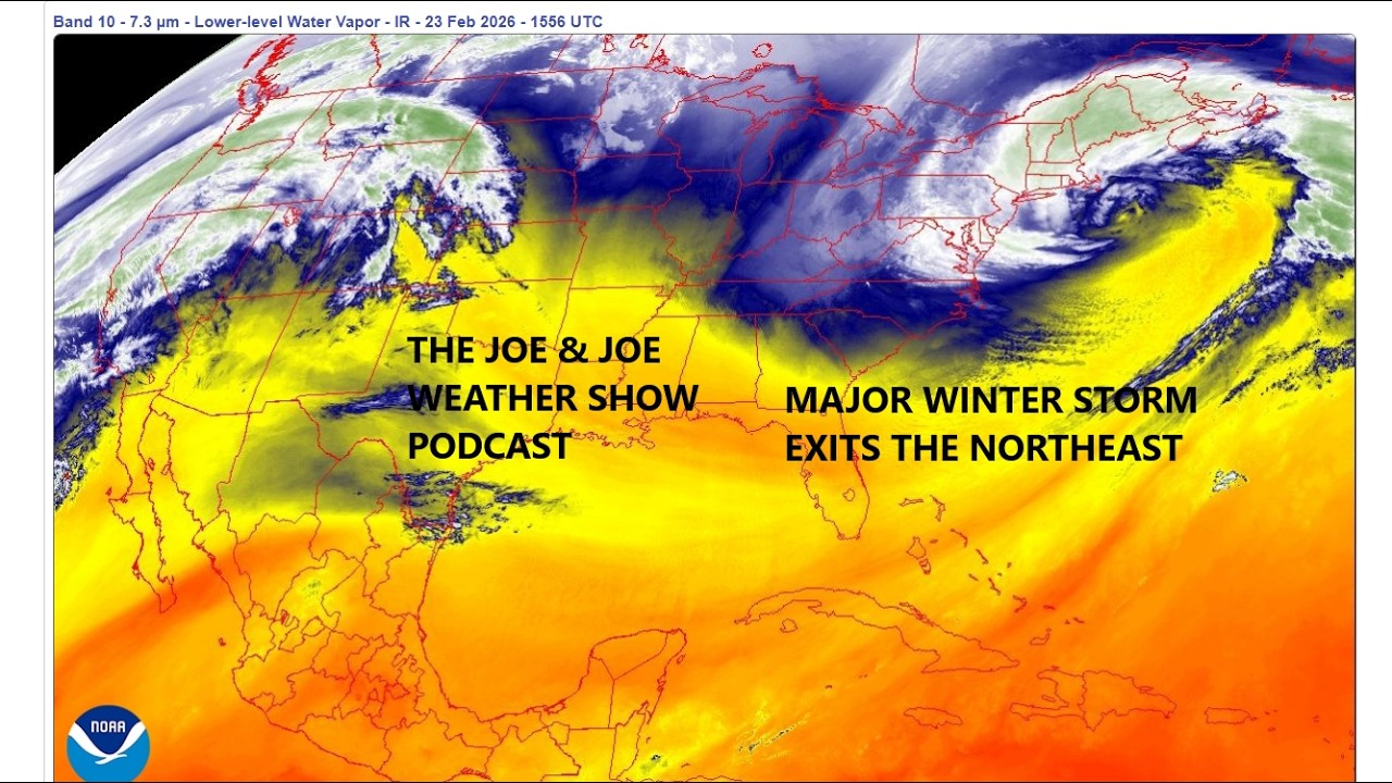 Major Storm Exits & Back to A Calmer Weather Pattern & Weak Weather Systems Northeast Mid Atlantic
