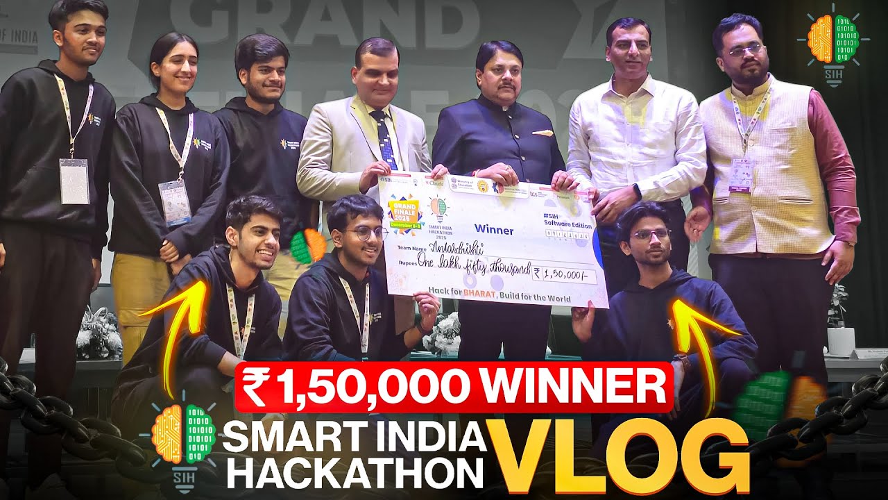 Мы победили в Smart India Hackathon 2025 🏆 | Видеоблог SIH