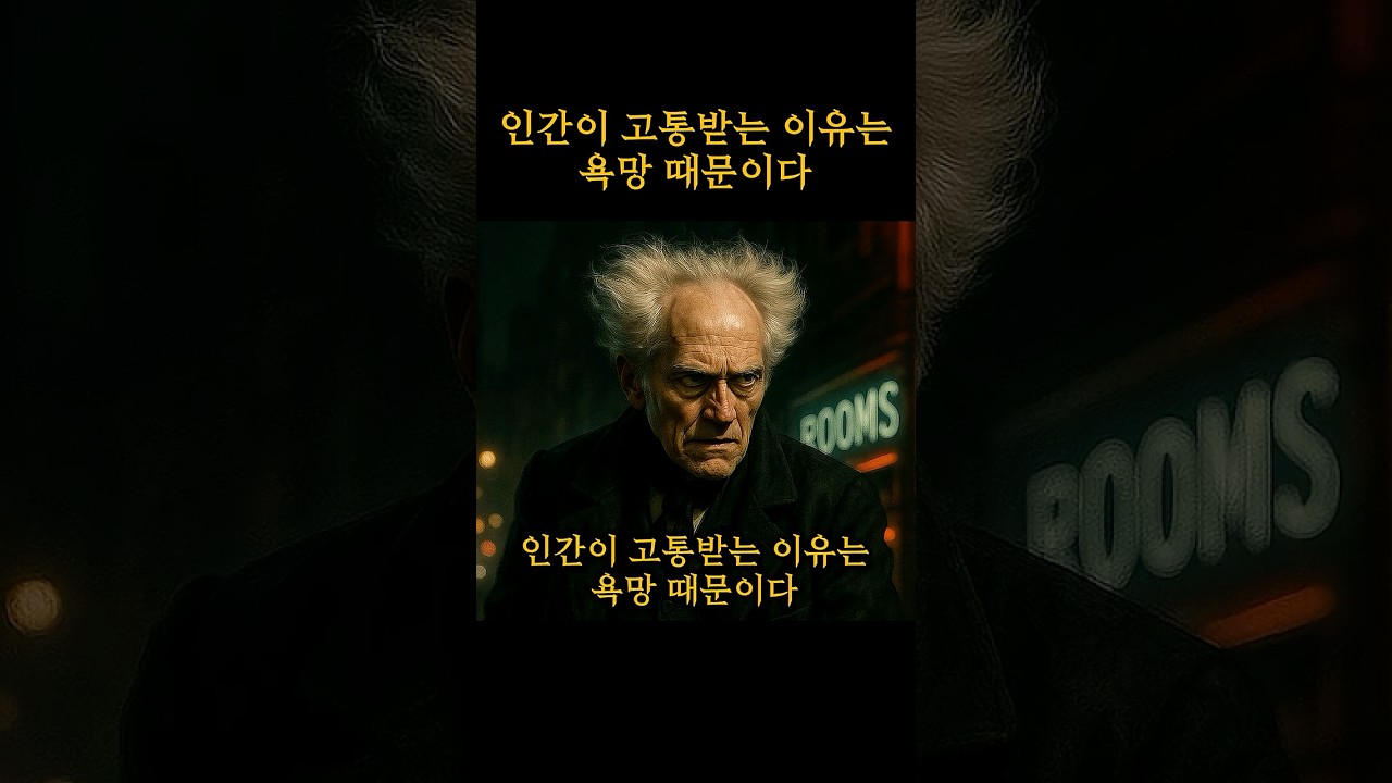 인간이 고통받는 이유는 욕망 때문이다 #명언 #조언 #인생 #인간 #고통 #이유 #말 #행복 #좋은글 #쇼펜하우어 #쇼펜하우어명언 #shorts