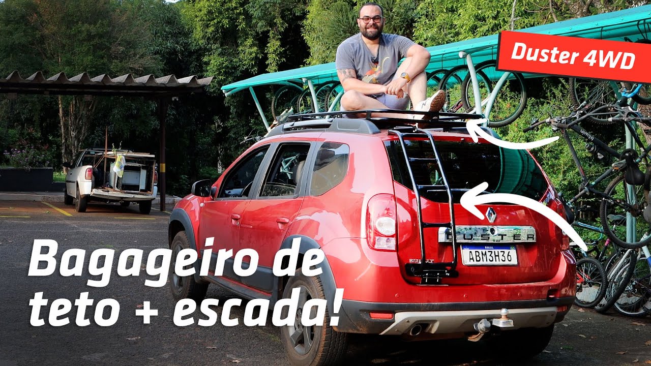 BAGAGEIRO DE TETO (RACK) E ESCADA PARA DUSTER 4x4!