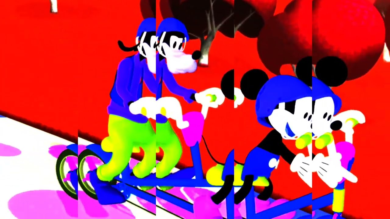 Goofy and Mickey Way To Daisy - Color Ripple Effect (With Transition)