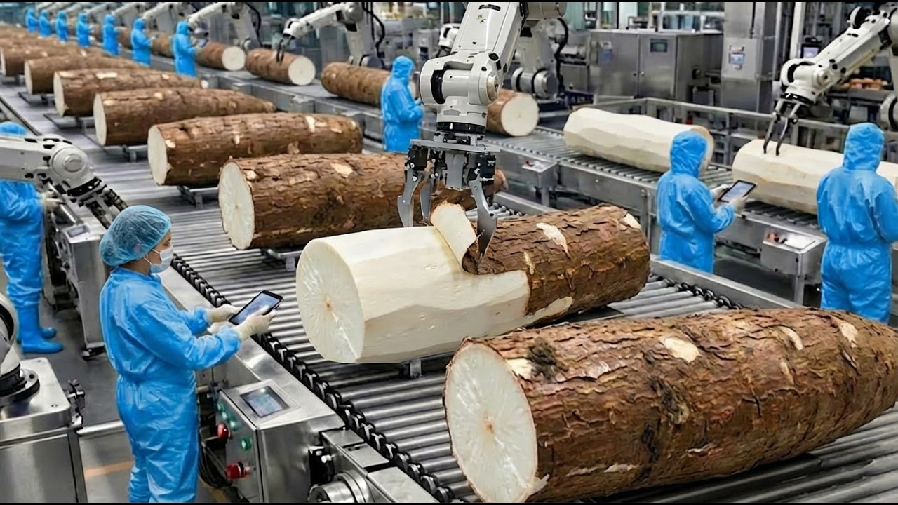 How Tapioca Starch Is Made | Inside a Modern Cassava Starch Factory (Full Process) ✅