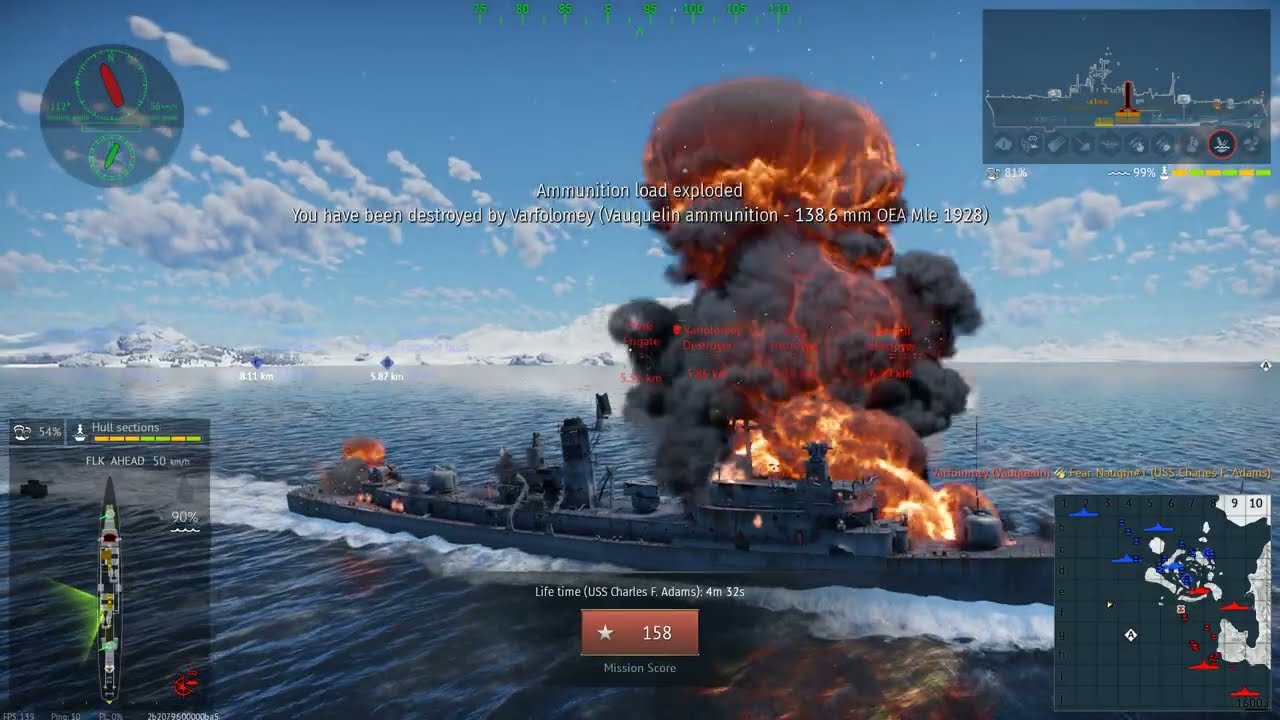 War Thunder Devserver naval combat
