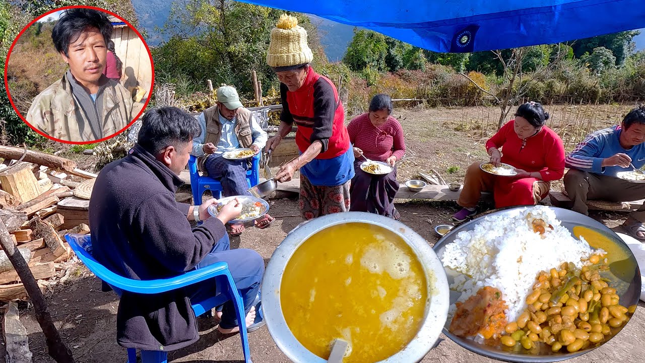 having lunch with series KHARK team || Village film makers in rural Nepal || @THANKYOUCINEMA