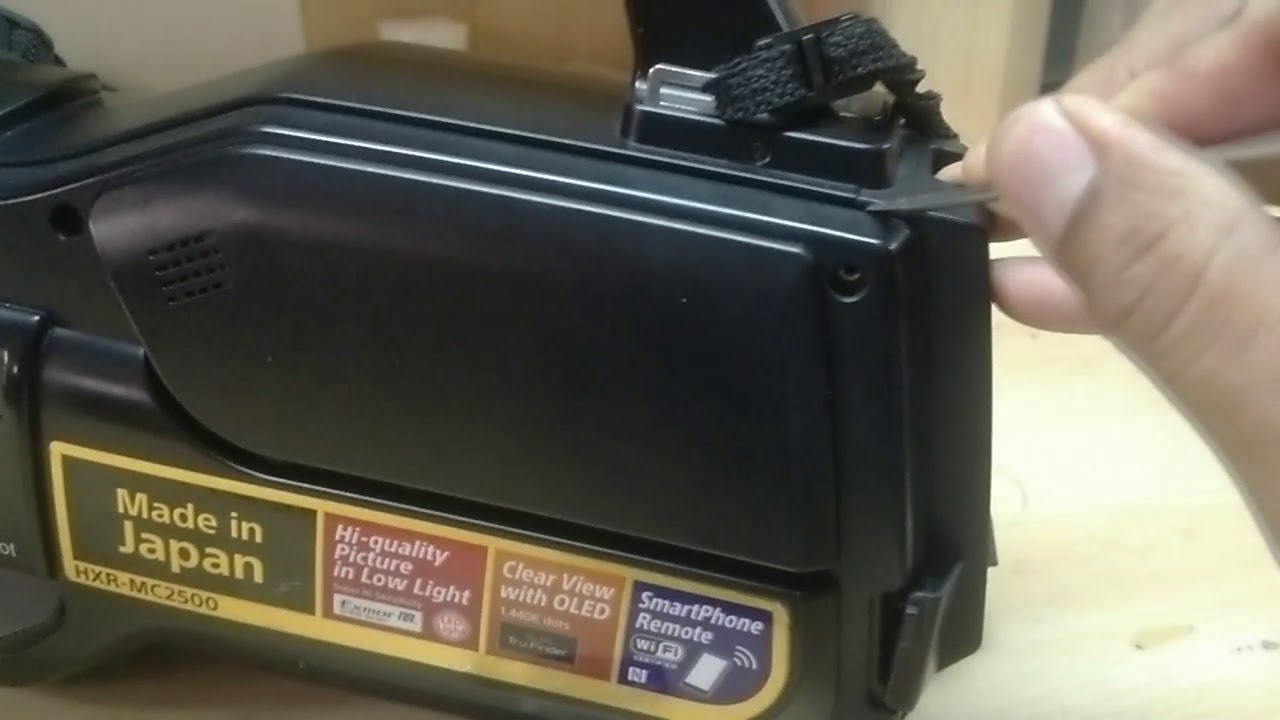 Pertama kalinya Ganti Batre Bios Kamera Broadcast Sony HXR-MC2500