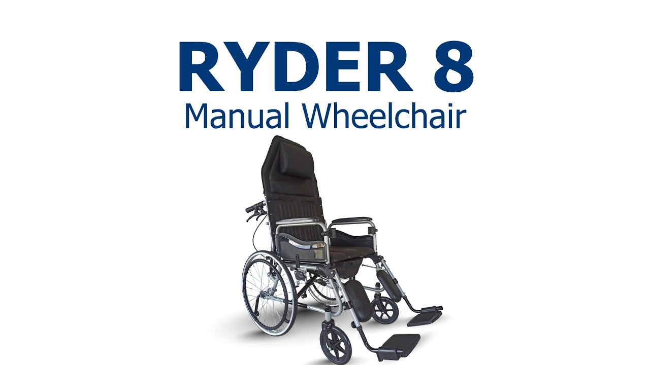Ryder 8 | Steel Hydraulic Recline Foldable Commode Wheelchair | Karma Silverlife