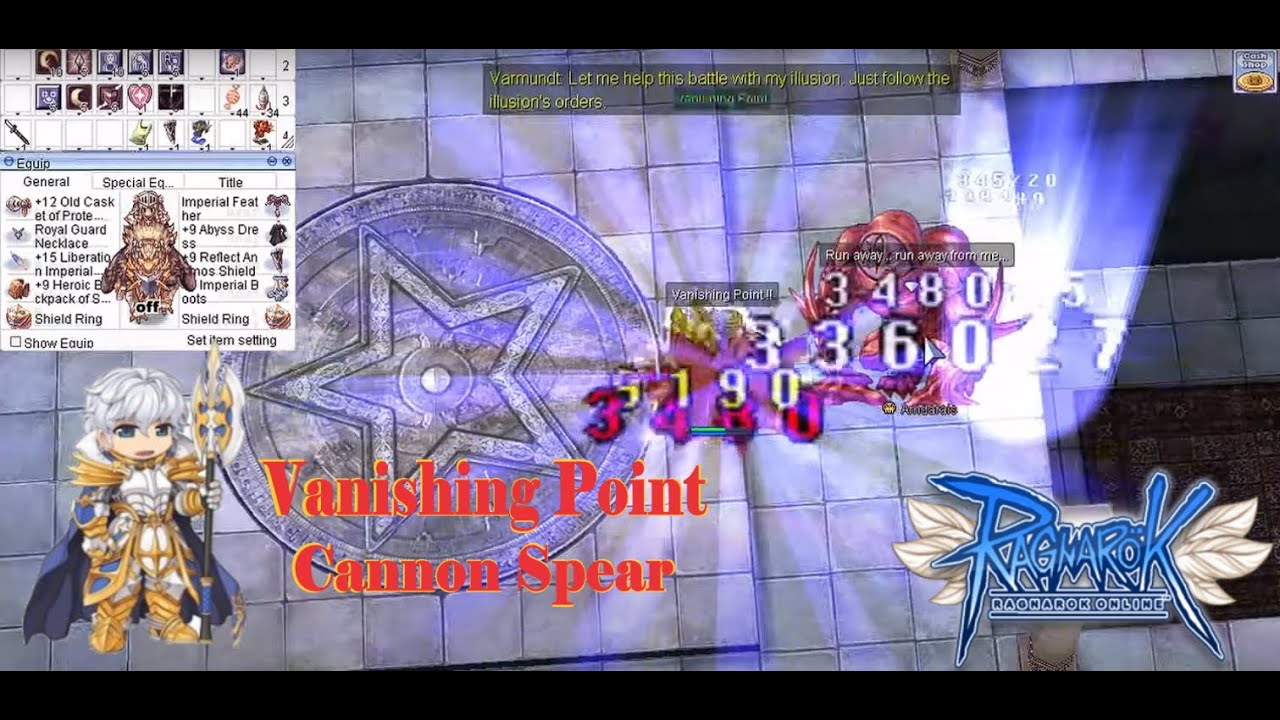 iRO - Royal Guard Vanishing Point and Cannon Spear (Old Video)