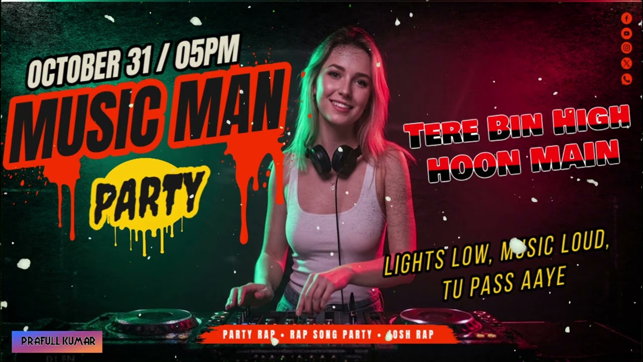 Tere Bin High Hoon Main | Club Romantic Rap Song | Love Vibe 2025 | Hindi Hinglish Song