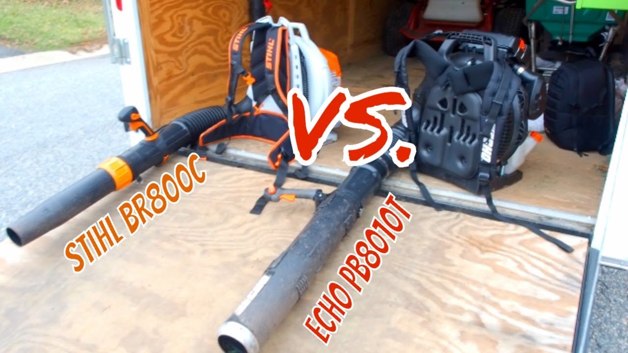 Stihl 800c versus Echo 8010T Backpack blower