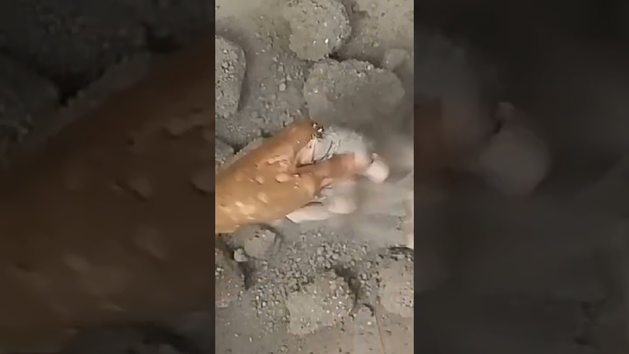 #reddirt #redsand #asmrsatisfying #asmrsounds #saasmr #sandcement #crushing #viral #trending #yt