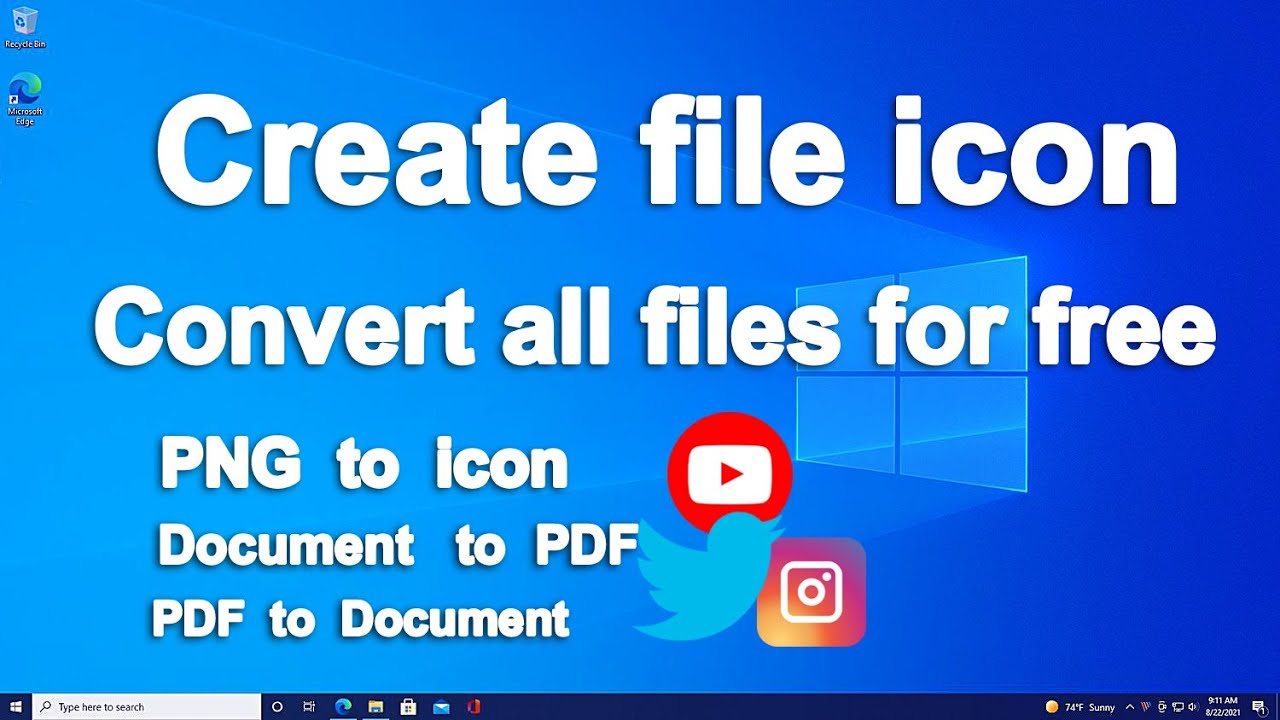 how to create icon file | convert every files to other file formats for free @Mizzband