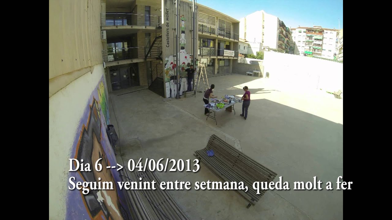 Time Lapse mural casteller -  Castellers de Mollet