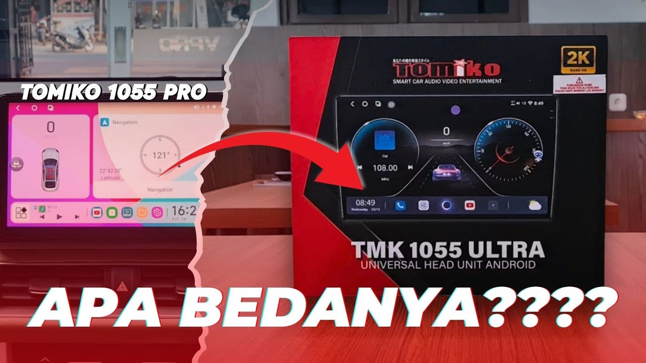 HEADUNIT ANDROID TOMIKO TMK 1055 ULTRA‼️PERBEDAAN TOMIKO 1055 PRO VS TOMIKO 1055 ULTRA⁉️⁉️