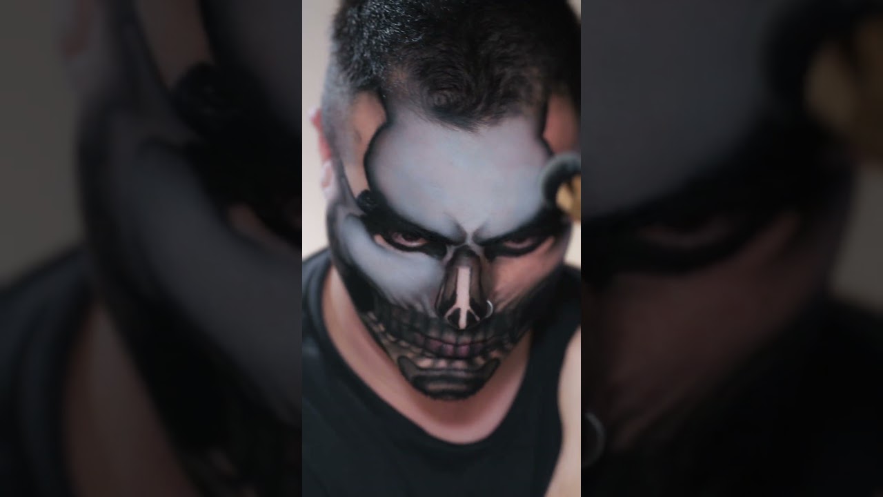Liquid Metal 🤘 ☠️ Full tutorial on my channel 😁 #makeup #sfxmakeup #facepaint #makeuptutorial