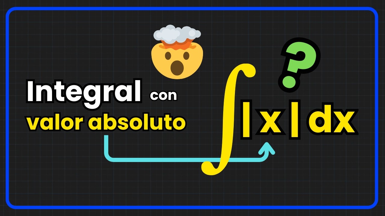 😎¿Cómo resolver una Integral definida con valor absoluto?