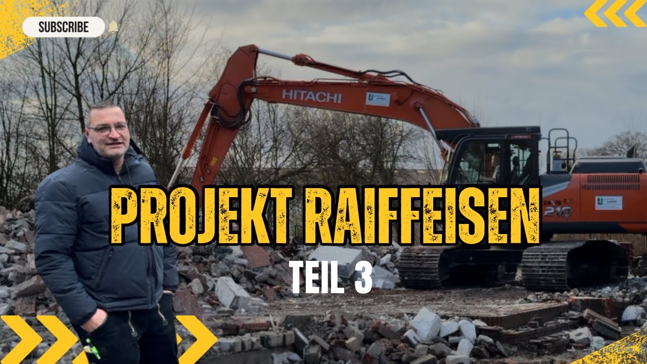 Gigantischer Abriss & präzise Vermessung: Der Weg zum nachhaltigen Raiffeisen-Bauprojekt Teil 3