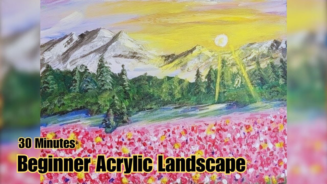 Paint This Peaceful Foothills Scene | No Experience Needed
