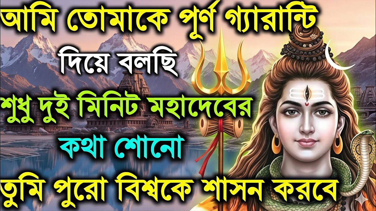 🕉️স্বয়ং মহাদেব তোমাকে 5 মিনিট কিছু গুরুত্বপূর্ণ কথা বলবেন ✅Mahadev ji ka message🚩#shivshakti 