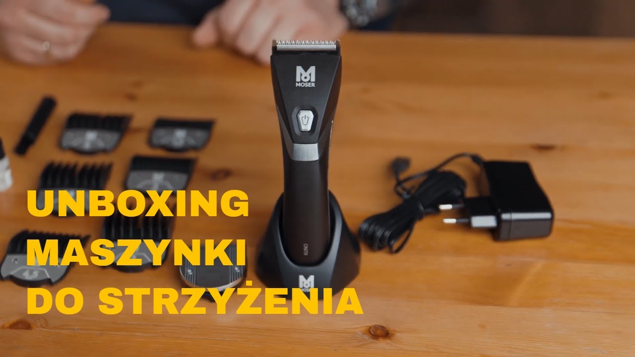 Unboxing maszynki do strzyżenia włosów Kuno Moser - film produktowy.