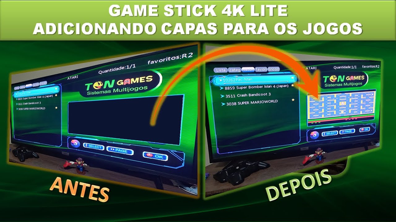 COMO COLOCAR CAPA DE JOGO NO GAME STICK 4K LITE?
