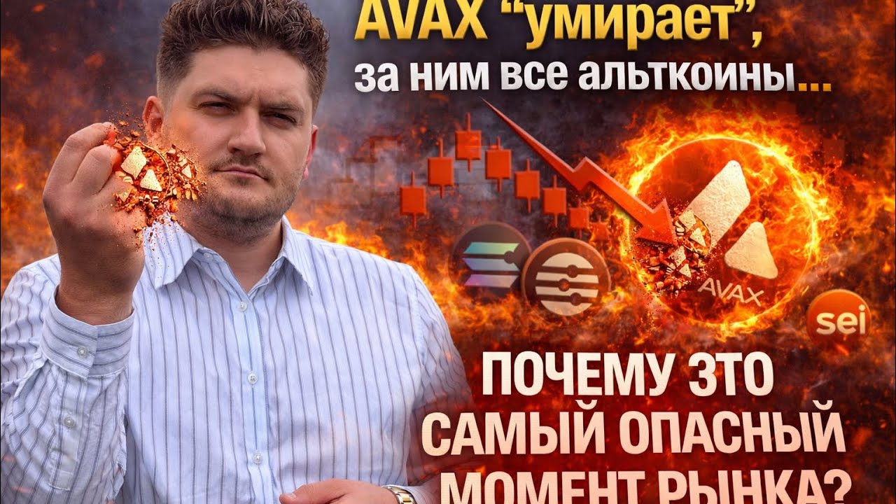 AVAX «умирает» за ним все альткоины….Почему это самый опасный момент рынка?