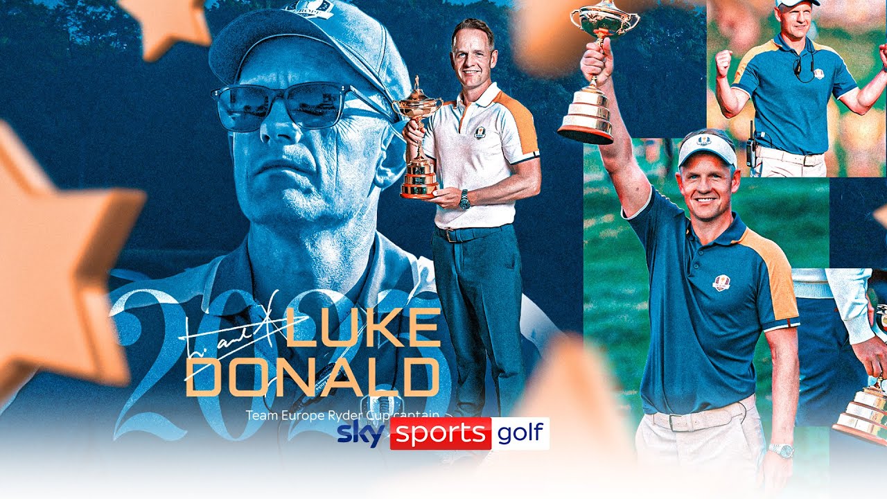 Luke Donald named as Team Europe's Ryder Cup captain for 2025