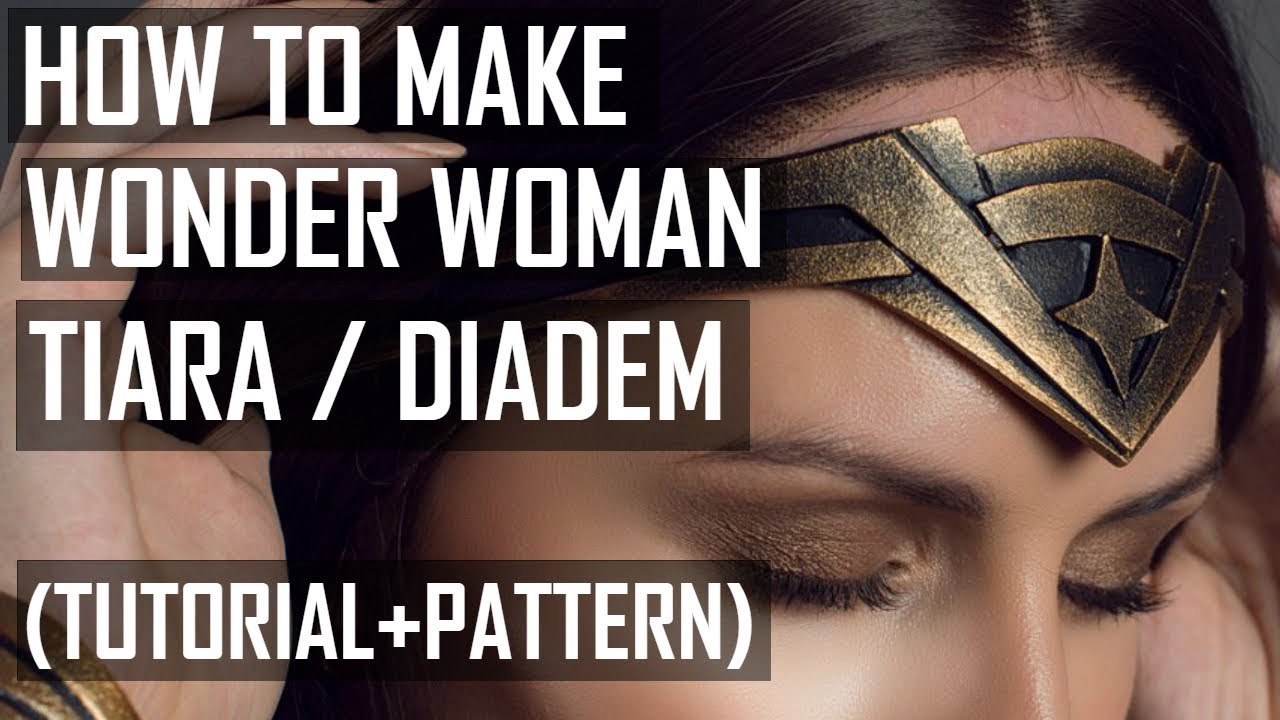 How to make Wonder Woman Tiara/ Diadem tutorial