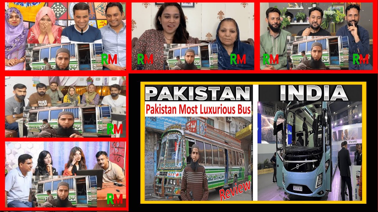 Pakistan Most Luxurious Bus Vs Indian Luxurious Bus MIX REACTION