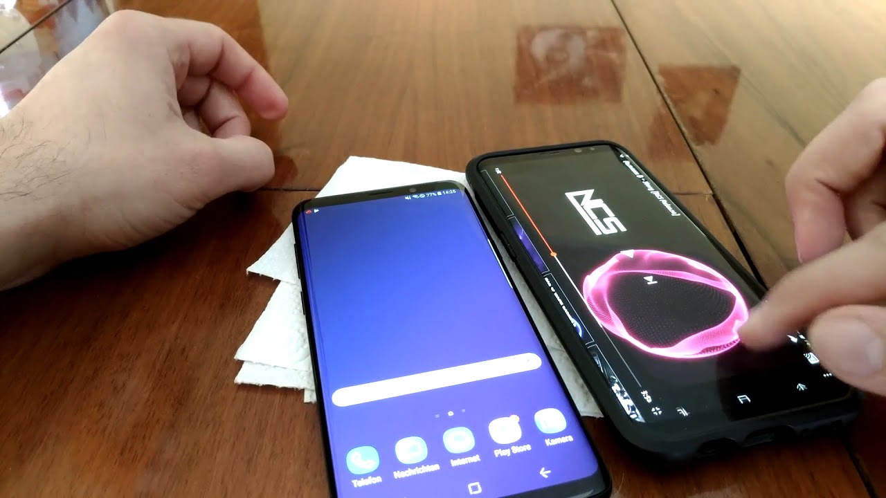 Sound Test  Vergleich Samsung Galaxy s8 plus  s9 plus mono vs Stereo mit Dolby Atmos
