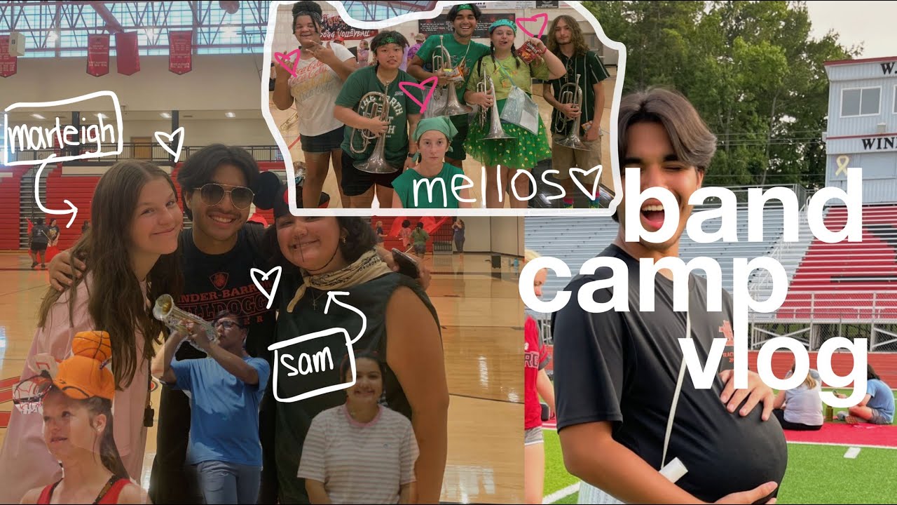 band camp vlog! :, sweat, tears, and bad tan lines