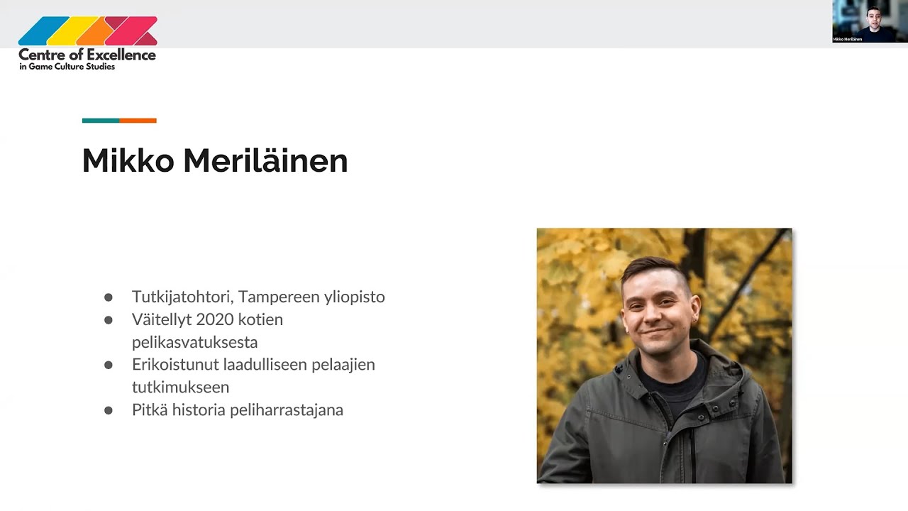 Mikko Meriläinen: Pelikasvatuksen perusteet