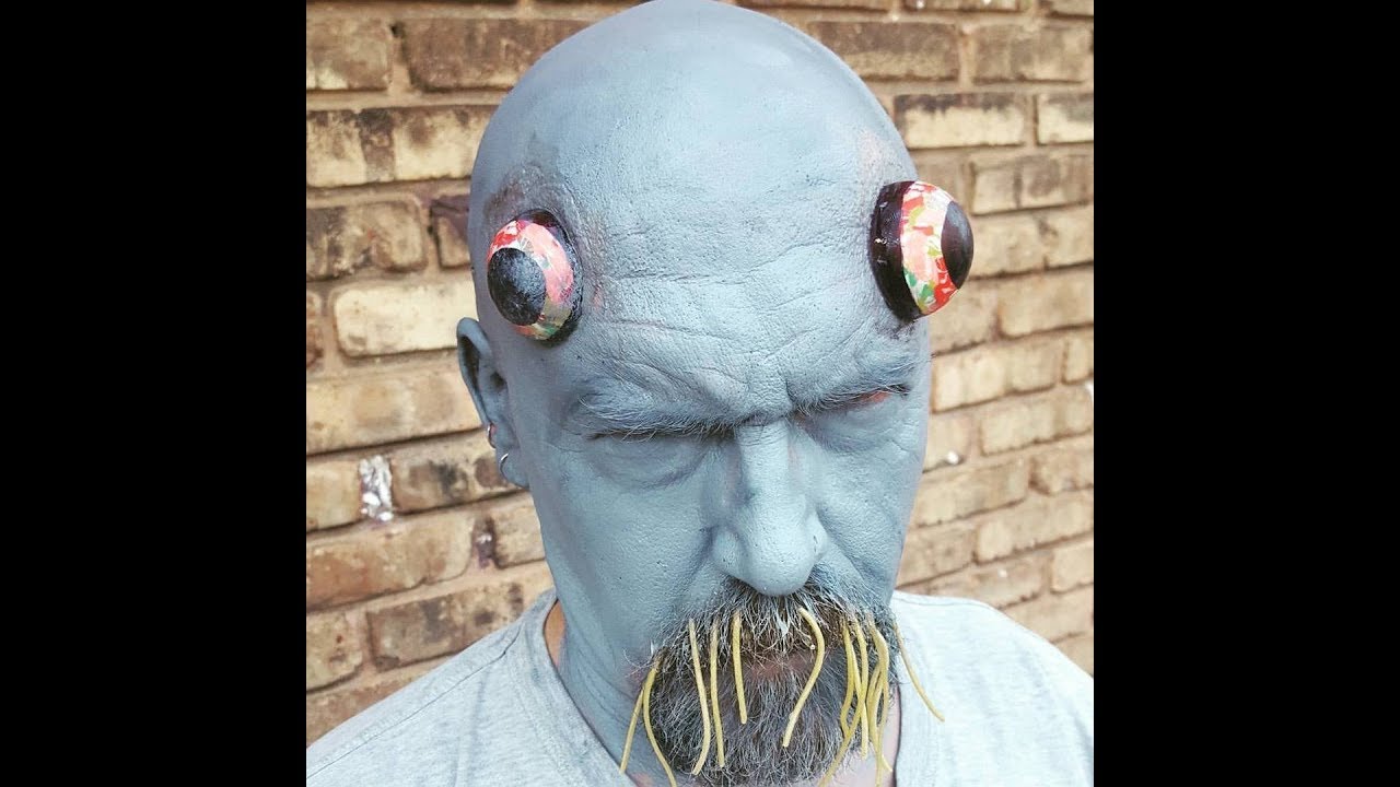 Man making walrus noises