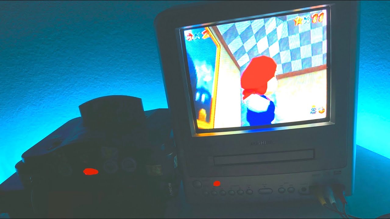 Super Mario 64 for 1 hour on a CRT - let's go back in time