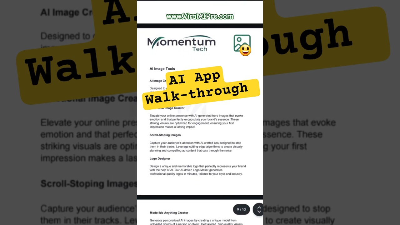 What do you get with Momentum Tech AI  #aiincome