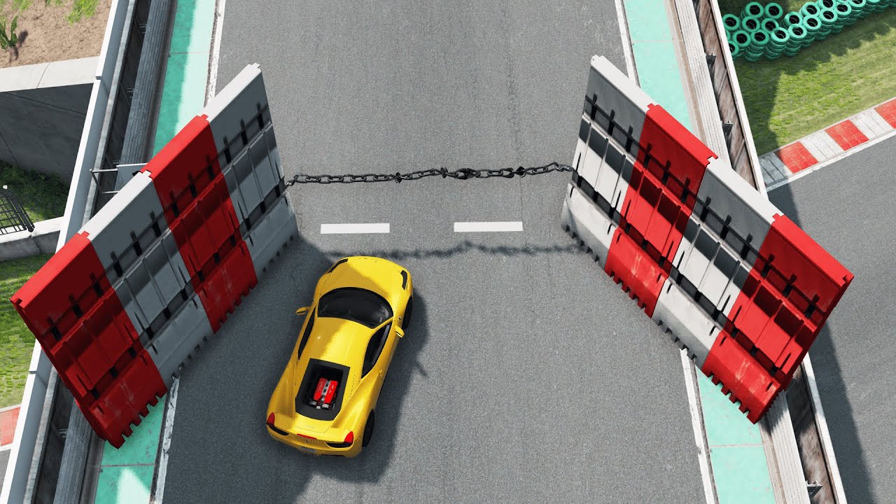 Cars vs Chain ▶️ BeamNG Drive | 2022