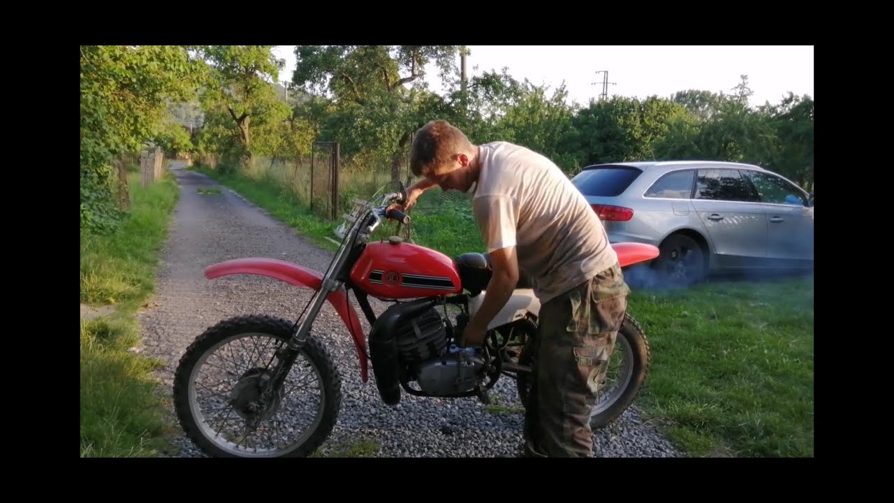 Čz 250/513 kros, výměna gufera, start