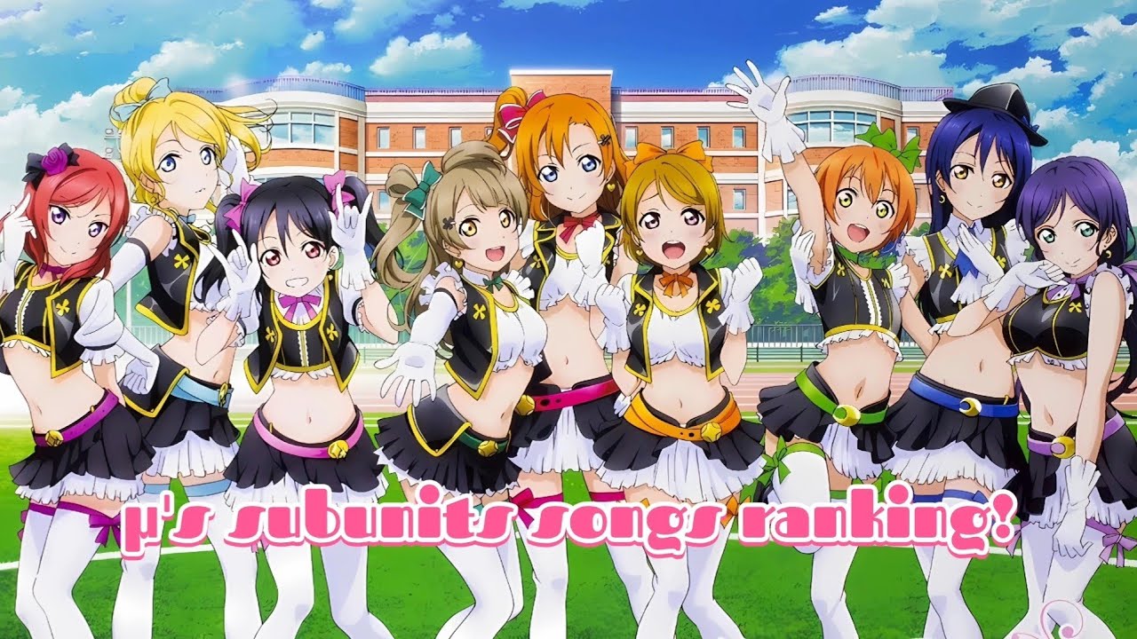 ranking μ's subunits songs (printemps, lily white & bibi)
